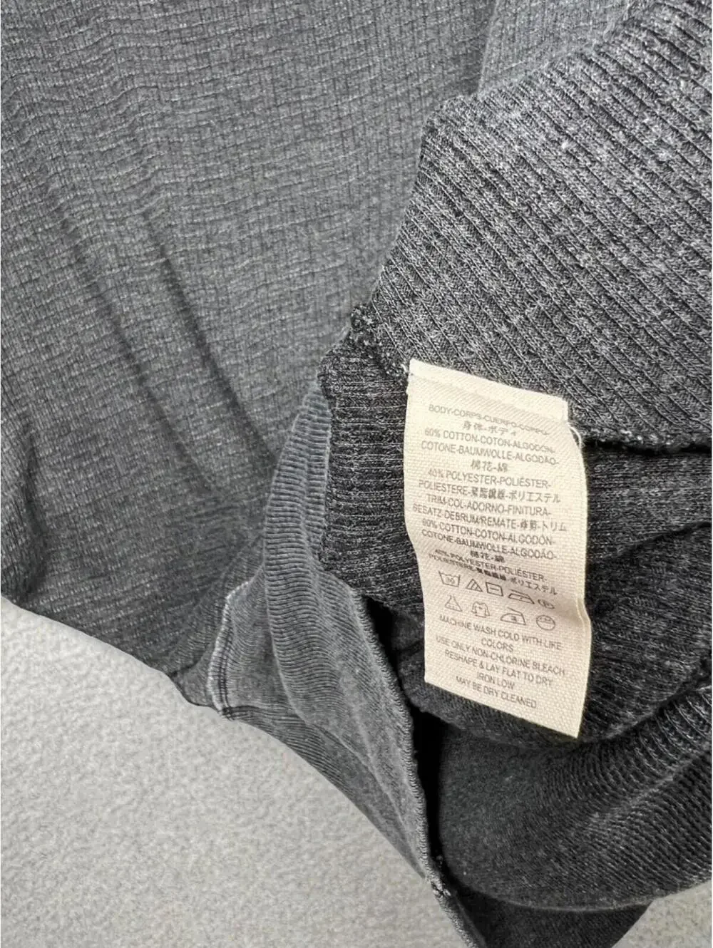 Free People Willow Thermal Sweater Womens Size S Gray Dolman Sleeves Oversized